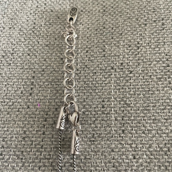 Brighton Silver Minimalist Necklace with Circular Pendant - Picture 3 of 3